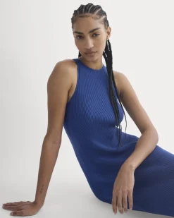 Cutaway Ribbed Midi Dress
