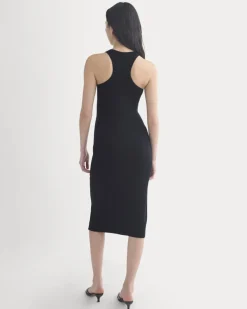 Cutaway Ribbed Midi Dress