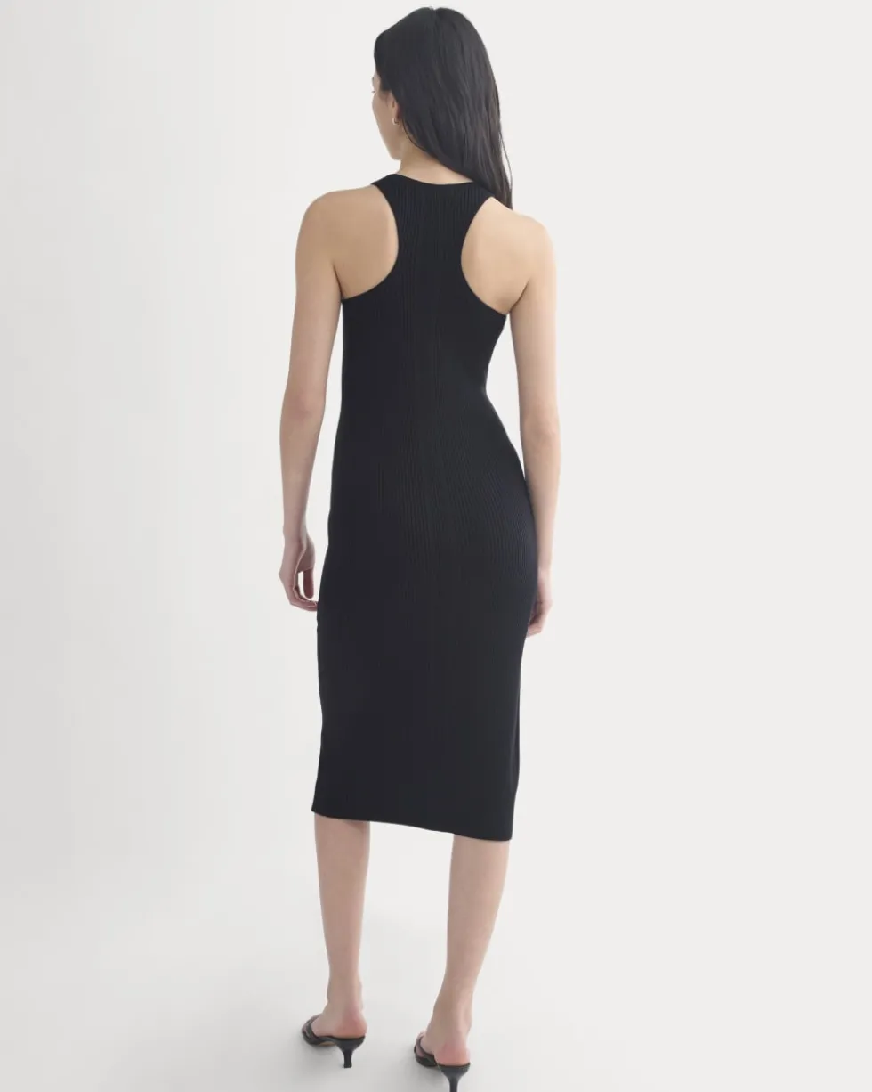 Cutaway Ribbed Midi Dress