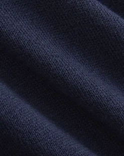 Deep V-Neck Cardigan in Cotton Merino