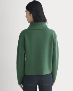 Double Knit Half-Zip in Cotton Merino