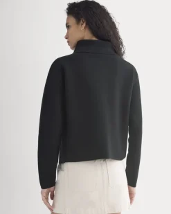 Double Knit Half-Zip in Cotton Merino