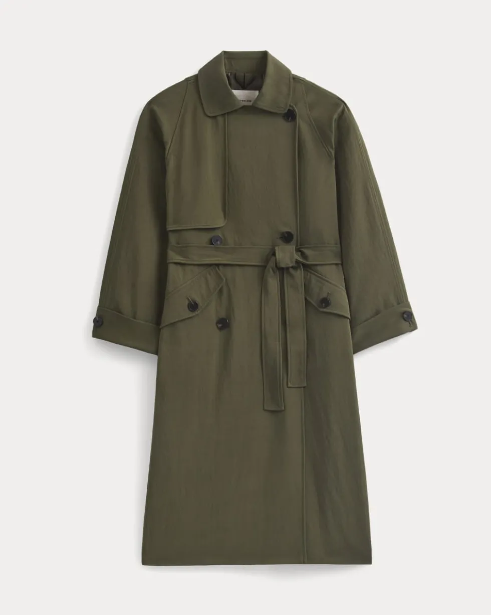 Drapey Twill Trench