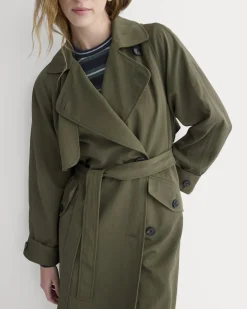 Drapey Twill Trench