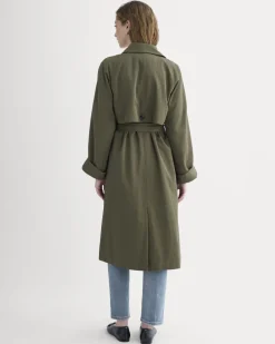 Drapey Twill Trench