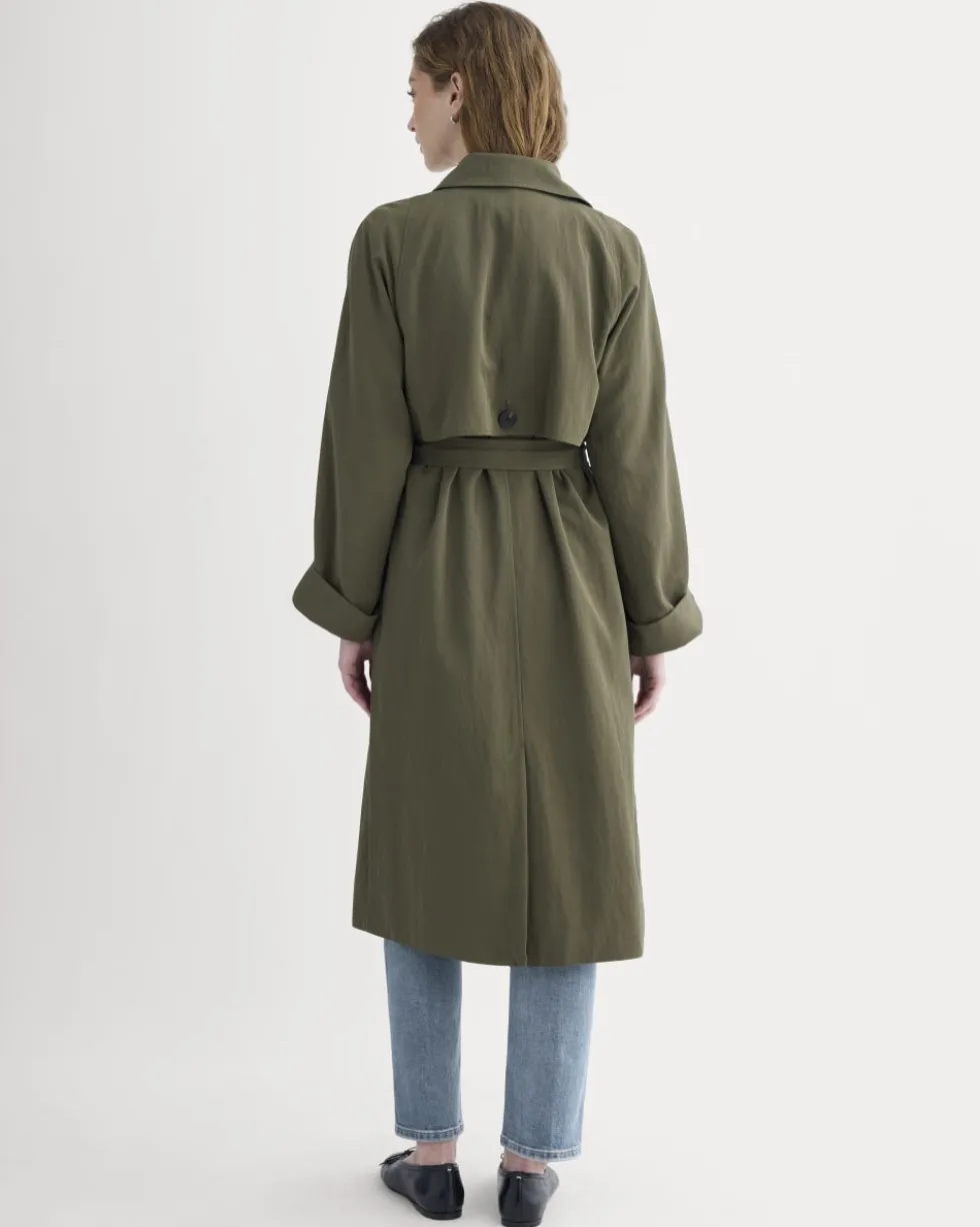 Drapey Twill Trench