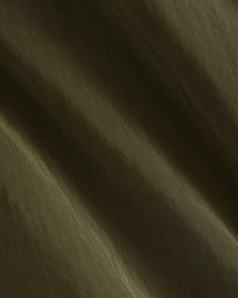 Drapey Twill Trench