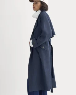 Drapey Twill Trench