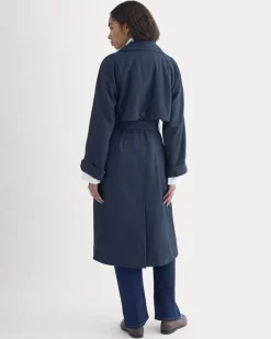 Drapey Twill Trench