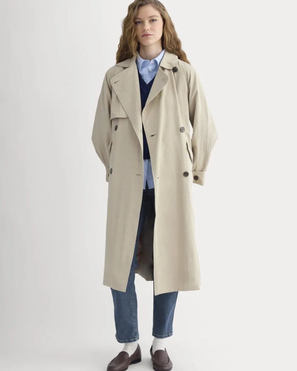 Drapey Twill Trench