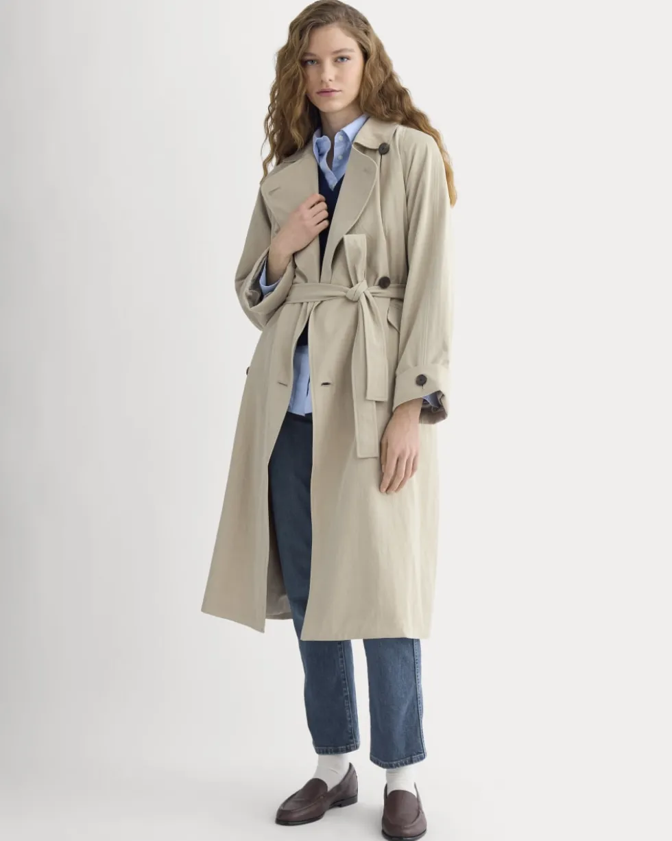 Drapey Twill Trench