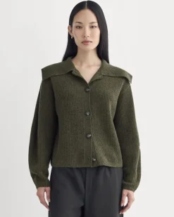 Fisherman Cardigan in Wool Cashmere