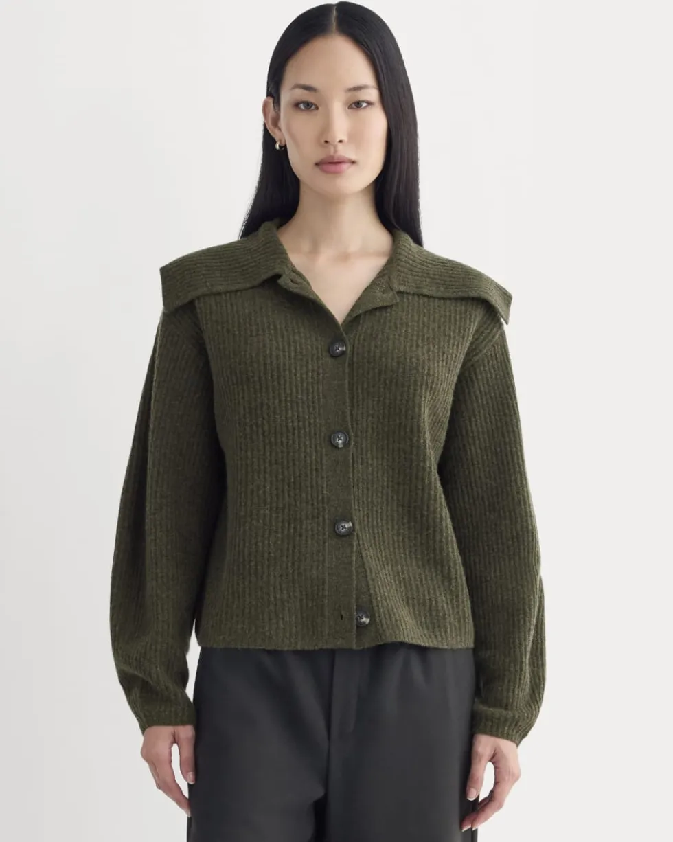 Fisherman Cardigan in Wool Cashmere