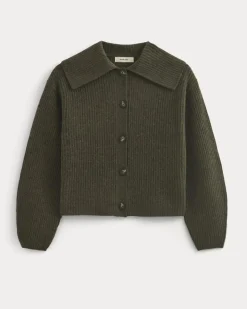 Fisherman Cardigan in Wool Cashmere