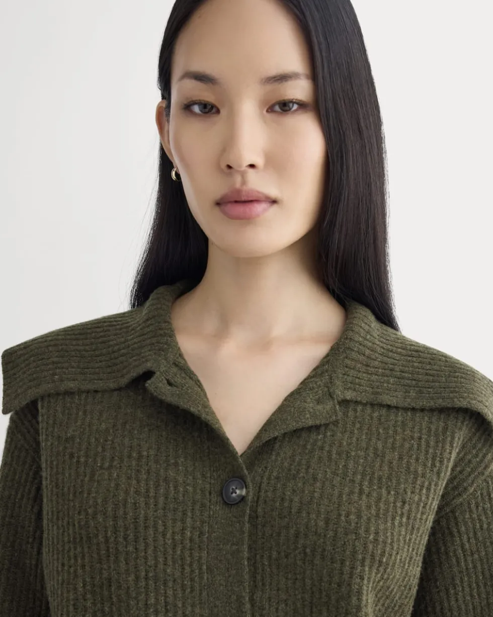 Fisherman Cardigan in Wool Cashmere
