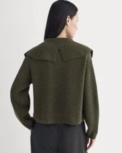 Fisherman Cardigan in Wool Cashmere