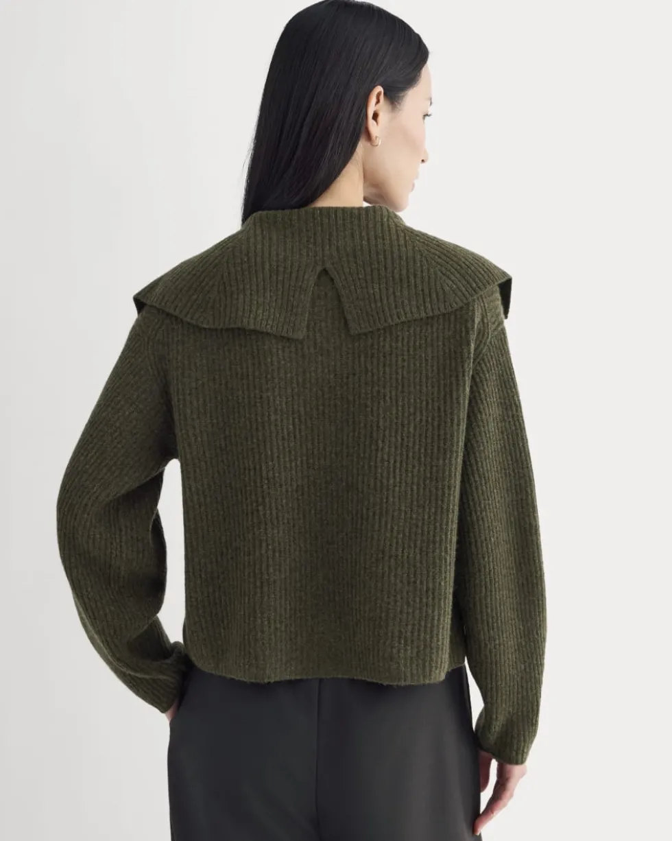 Fisherman Cardigan in Wool Cashmere