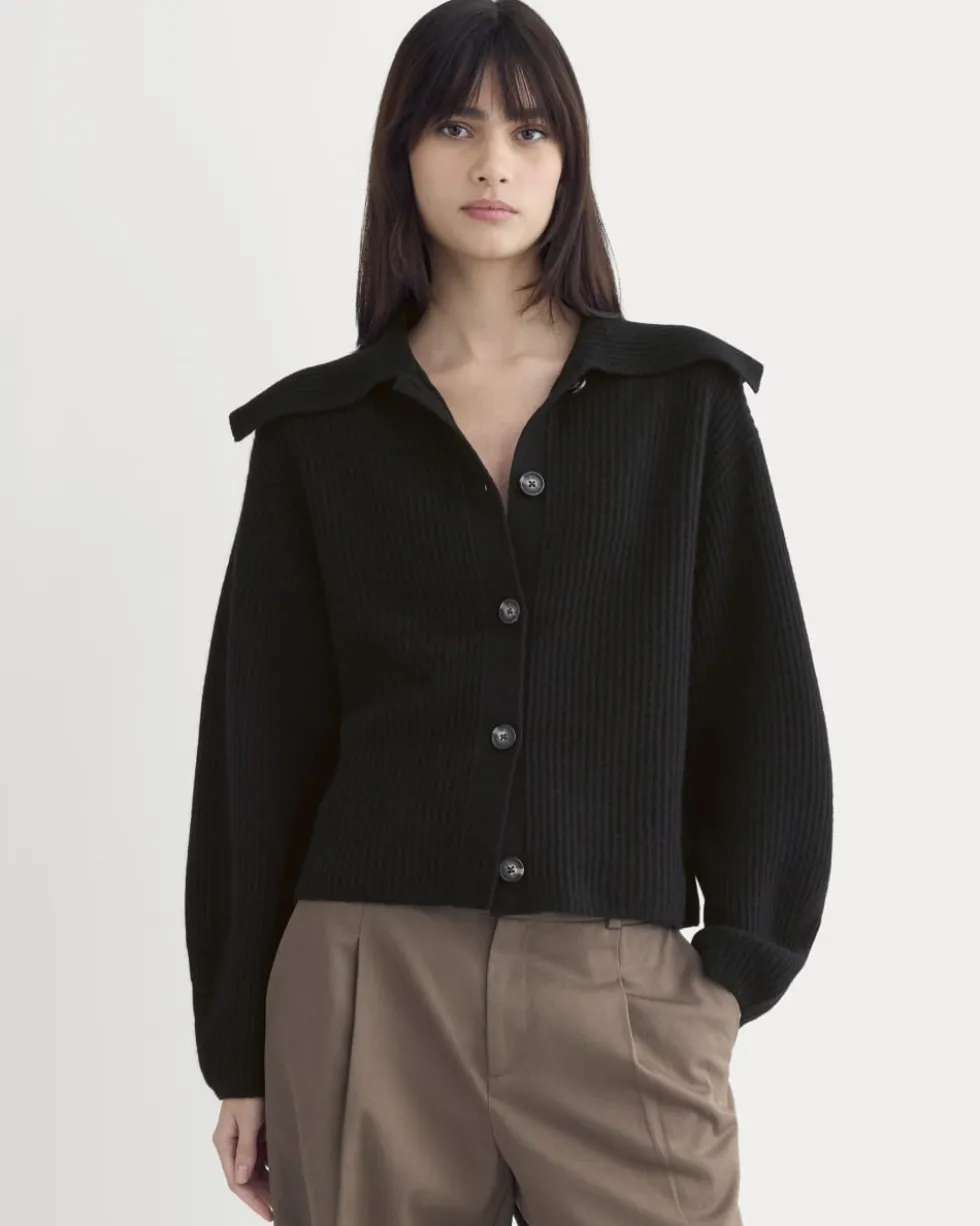 Fisherman Cardigan in Wool Cashmere
