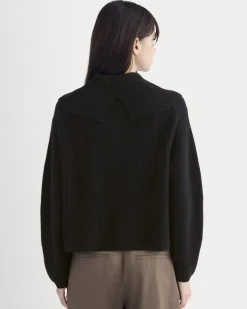 Fisherman Cardigan in Wool Cashmere