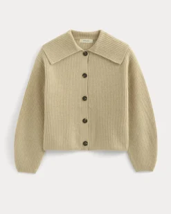 Fisherman Cardigan in Wool Cashmere