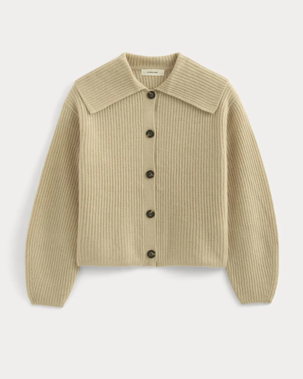 Fisherman Cardigan in Wool Cashmere