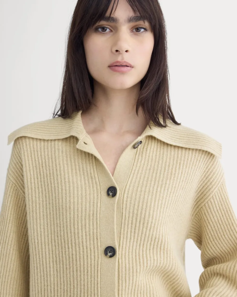 Fisherman Cardigan in Wool Cashmere