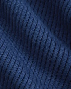 Full-Zip Ribbed Jacket in Everyday Cotton