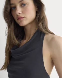 Halter Cowlneck Top in Butterknit