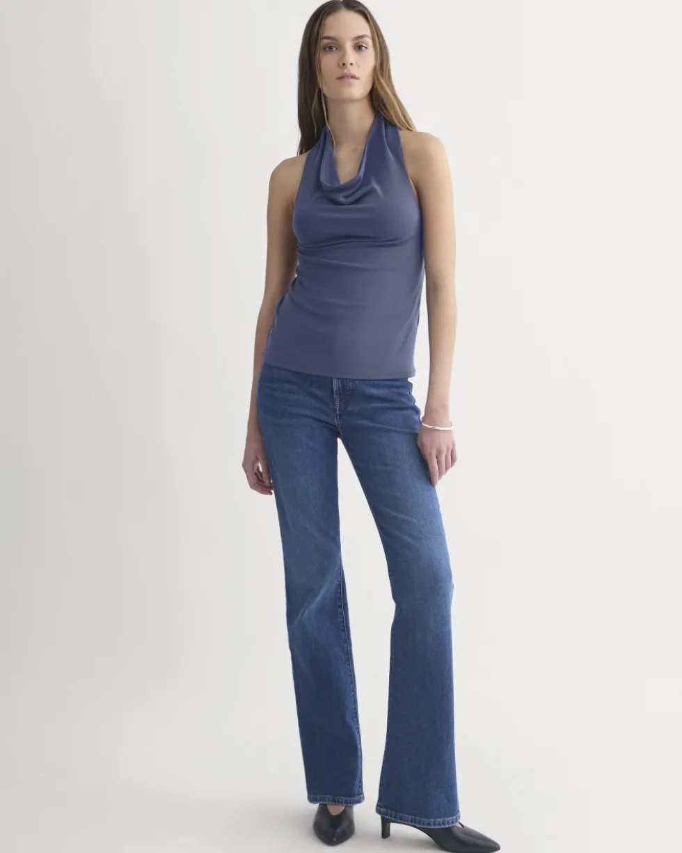Halter Cowlneck Top in Butterknit