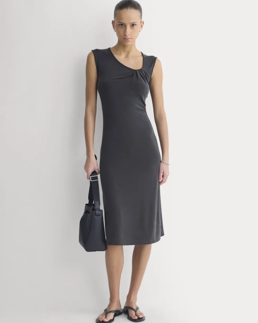 Knit Asymmetrical Midi Dress