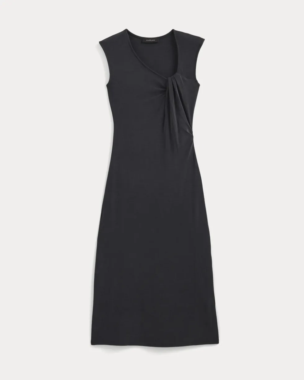 Knit Asymmetrical Midi Dress