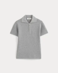 Knit Quarter-Zip Polo