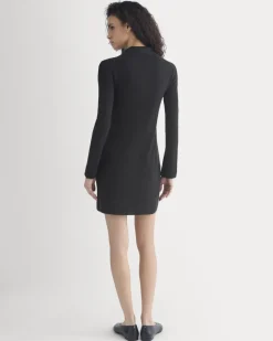 Knit Quarter-Zip Polo Dress
