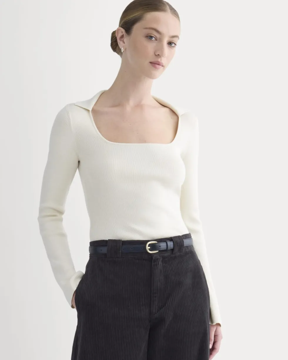 Knit Scoop-Neck Top