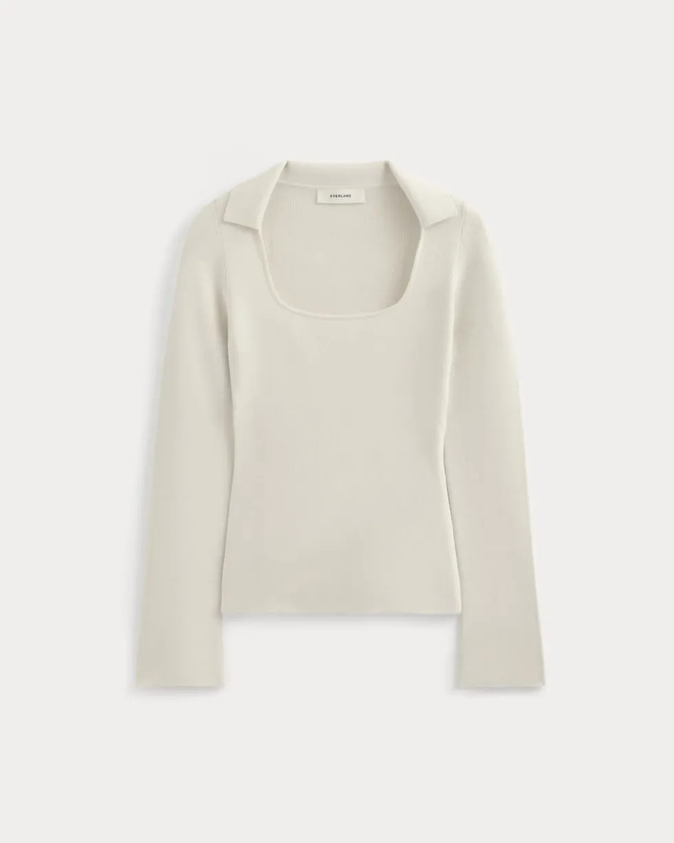Knit Scoop-Neck Top