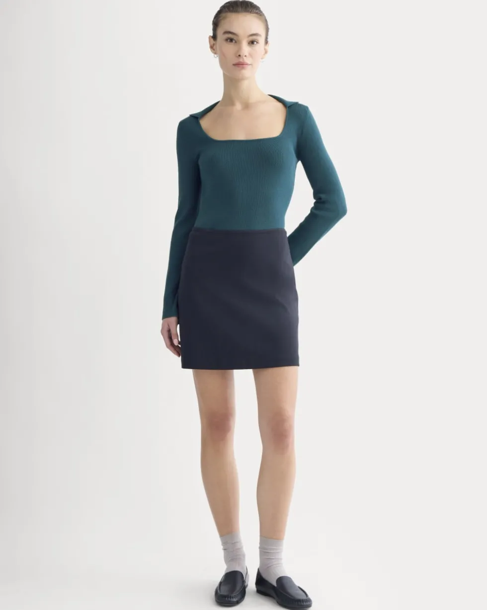 Knit Scoop-Neck Top