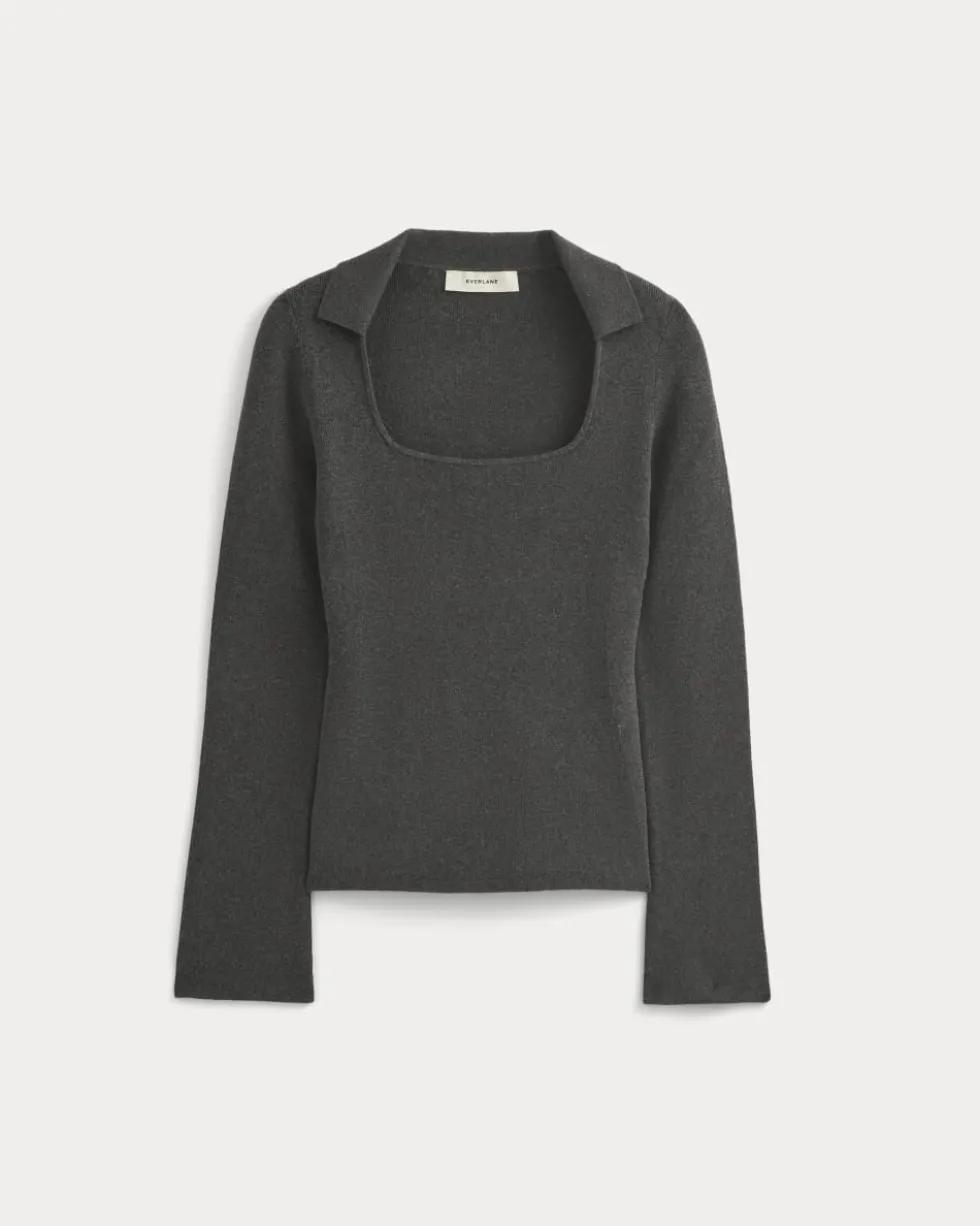 Knit Scoop-Neck Top