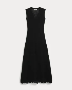 Lace Knit Maxi Sweater Dress