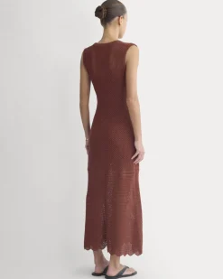 Lace Knit Maxi Sweater Dress