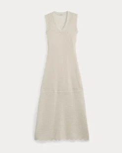 Lace Knit Maxi Sweater Dress