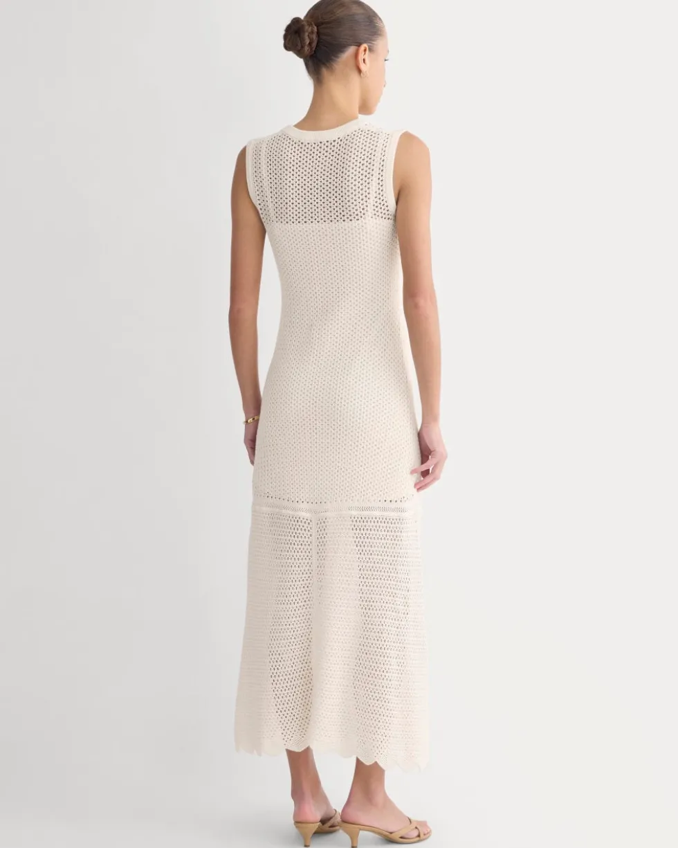 Lace Knit Maxi Sweater Dress