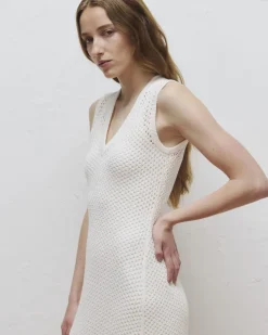 Lace Knit Maxi Sweater Dress