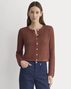 Lace-Knit Cardigan