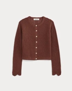 Lace-Knit Cardigan