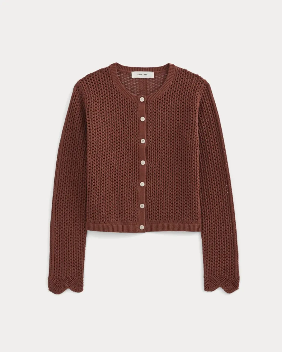 Lace-Knit Cardigan