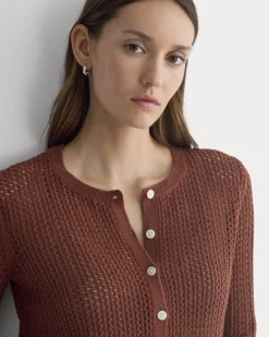 Lace-Knit Cardigan