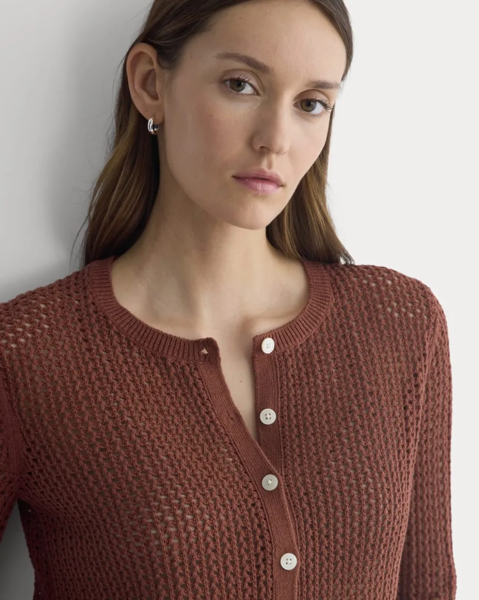 Lace-Knit Cardigan
