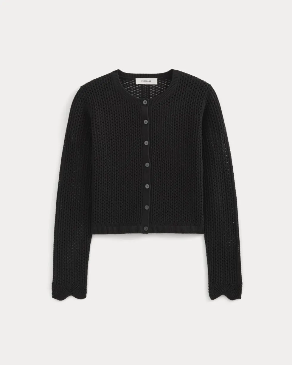 Lace-Knit Cardigan