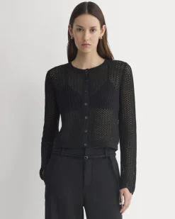 Lace-Knit Cardigan