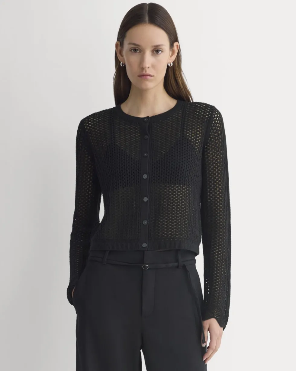 Lace-Knit Cardigan